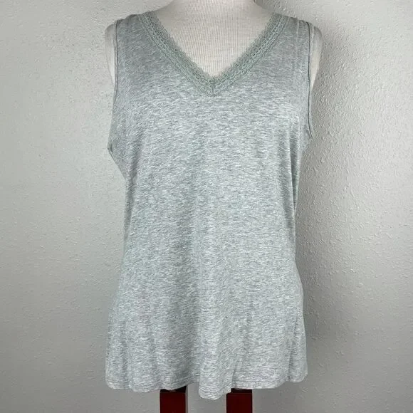 Dockers Gray V-Neck Tank Top Size L EUC - Picture 1 of 9